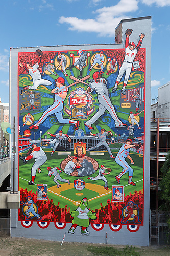 The iconic Phillies mural near 2400 Walnut Street
